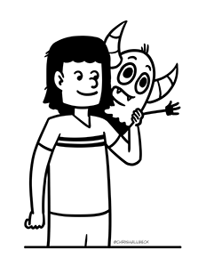 Pebble and Wren Coloring Page 2