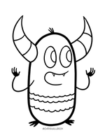 Pebble and Wren Coloring Page 1